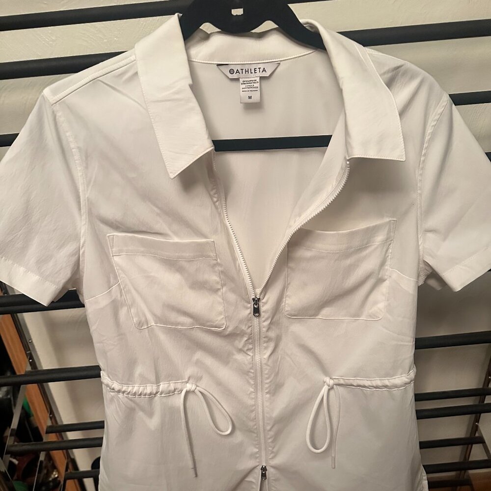Athleta Cinch Top Womens Medium Advantage Bright White